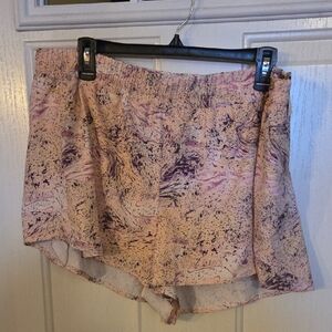 Calia Pink and Purple Patterned Running Shorts Size XXL